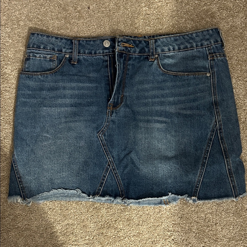 Kensie Blue Denim Mini Skirt